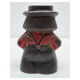 Old Vintage Cast Iron Amish Man Coin Bank Old Vintage Cast Iron Amish Man Coin Bank