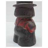 Old Vintage Cast Iron Amish Man Coin Bank Old Vintage Cast Iron Amish Man Coin Bank
