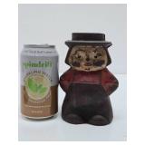 Old Vintage Cast Iron Amish Man Coin Bank Old Vintage Cast Iron Amish Man Coin Bank