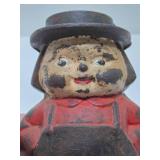 Old Vintage Cast Iron Amish Man Coin Bank Old Vintage Cast Iron Amish Man Coin Bank