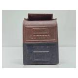 Vintage Cast Iron Postal Box Coin Bank Vintage Cast Iron Postal Box Coin Bank
