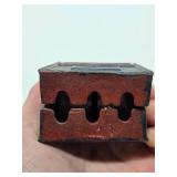 Vintage Cast Iron Postal Box Coin Bank Vintage Cast Iron Postal Box Coin Bank