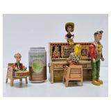 Complete Original 1940's Unique Art Mfg Company Tin Toy Set - LIL ABNER & The Dogpatch Band Complete Original 1940's Unique Art Mfg Company Tin Toy Set - LIL ABNER & The Dogpatch Band