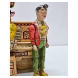 Complete Original 1940's Unique Art Mfg Company Tin Toy Set - LIL ABNER & The Dogpatch Band Complete Original 1940's Unique Art Mfg Company Tin Toy Set - LIL ABNER & The Dogpatch Band