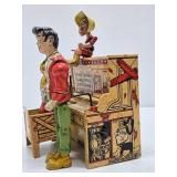 Complete Original 1940's Unique Art Mfg Company Tin Toy Set - LIL ABNER & The Dogpatch Band Complete Original 1940's Unique Art Mfg Company Tin Toy Set - LIL ABNER & The Dogpatch Band