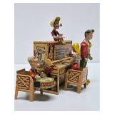 Complete Original 1940's Unique Art Mfg Company Tin Toy Set - LIL ABNER & The Dogpatch Band Complete Original 1940's Unique Art Mfg Company Tin Toy Set - LIL ABNER & The Dogpatch Band