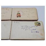 2 Original Antique 1870's-1880's Autograph Books Full of Inscriptions 2 Original Antique 1870's-1880's Autograph Books Full of Inscriptions