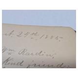 2 Original Antique 1870's-1880's Autograph Books Full of Inscriptions 2 Original Antique 1870's-1880's Autograph Books Full of Inscriptions