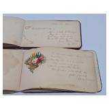 2 Original Antique 1870's-1880's Autograph Books Full of Inscriptions 2 Original Antique 1870's-1880's Autograph Books Full of Inscriptions