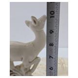 Vintage RED WING Art Pottery Deer Flower Frog w/Original Base Vintage RED WING Art Pottery Deer Flower Frog w/Original Base