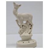 Vintage RED WING Art Pottery Deer Flower Frog w/Original Base Vintage RED WING Art Pottery Deer Flower Frog w/Original Base