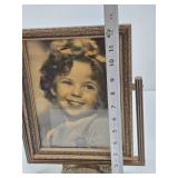 Very Nice Orig Vintage 1930's SHIRLEY TEMPLE Photo in Period Spinning Frame Very Nice Orig Vintage 1930's SHIRLEY TEMPLE Photo in Period Spinning Frame