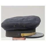 Old Vintage Pilot/Captain's Hat w/Camel Cigarettes Hat Badge - Size 7 1/8 Old Vintage Pilot/Captain's Hat w/Camel Cigarettes Hat Badge - Size 7 1/8