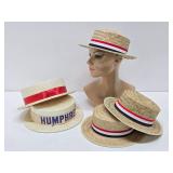 Group of Vintage Straw Hats & Political Campaign Hats Group of Vintage Straw Hats & Political Campaign Hats