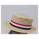 Group of Vintage Straw Hats & Political Campaign Hats Group of Vintage Straw Hats & Political Campaign Hats