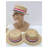 Group of Vintage Straw Hats & Political Campaign Hats Group of Vintage Straw Hats & Political Campaign Hats