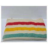 Vintage Hudson Bay Style Wool Blanket from Montgomery Wards Vintage Hudson Bay Style Wool Blanket from Montgomery Wards