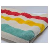 Vintage Hudson Bay Style Wool Blanket from Montgomery Wards Vintage Hudson Bay Style Wool Blanket from Montgomery Wards