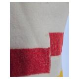 Vintage Hudson Bay Style Wool Blanket from Montgomery Wards Vintage Hudson Bay Style Wool Blanket from Montgomery Wards