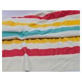 Vintage Hudson Bay Style Wool Blanket from Montgomery Wards Vintage Hudson Bay Style Wool Blanket from Montgomery Wards