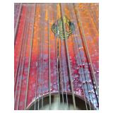 4 Antique Zither / Harp Musical Stringed Instruments 4 Antique Zither / Harp Musical Stringed Instruments