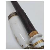 2 Antique German Porcelain Pipes 2 Antique German Porcelain Pipes