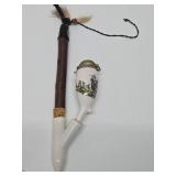 2 Antique German Porcelain Pipes 2 Antique German Porcelain Pipes