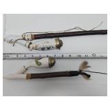 2 Antique German Porcelain Pipes 2 Antique German Porcelain Pipes