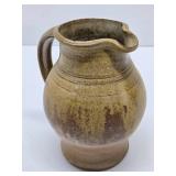 Nice Looking Signed Art Pottery Pitcher & Bowl Nice Looking Signed Art Pottery Pitcher & Bowl
