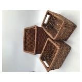 Set of 3 Wicker Baskets