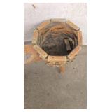 Vintage Spinning Wheel Flower Pot