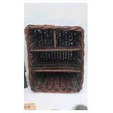 Basket with with home decorations