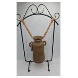 Vintage Terracotta Water Jug, Pottery dish, hat hanger