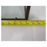 Terrarium Glass Display Cabinet with Rusted Iron Frame and Hanging Ring Terrarium Glass Display Cabinet with Rusted Iron Frame and Hanging Ring