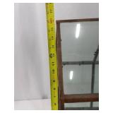 Terrarium Glass Display Cabinet with Rusted Iron Frame and Hanging Ring Terrarium Glass Display Cabinet with Rusted Iron Frame and Hanging Ring