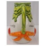 Pitcher - Vintage Ceramic Tomato & Carrot Motif with Vitamins, vigor and vitality Pitcher - Vintage Ceramic Tomato & Carrot Motif with Vitamins, vigor and vitality