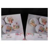 Pier 1 Hop Town Bunnies Salad Plates - 4-Piece Set - Rabbit Floral Design Pier 1 Hop Town Bunnies Salad Plates - 4-Piece Set - Rabbit Floral Design