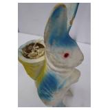 Easter Bunny Planter - Vintage Blue Ceramic Rabbit, 11 inches tall Easter Bunny Planter - Vintage Blue Ceramic Rabbit, 11 inches tall