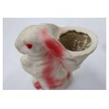 Ceramic Rabbit Planter - 3-Piece Set - Pastel Accents Ceramic Rabbit Planter - 3-Piece Set - Pastel Accents