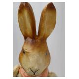 Vintage 18-inch Papier-Mâché Easter Bunny with Moveable Arms Vintage 18-inch Papier-Mâché Easter Bunny with Moveable Arms