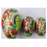 Vintage Hand-Painted Easter Egg Nesting Set - Rabbit & Duck Scene (3-Piece) Vintage Hand-Painted Easter Egg Nesting Set - Rabbit & Duck Scene (3-Piece)