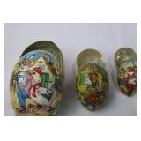 Decorative Easter Eggs Set of 3 - Large 7 in, Medium 4.5 in, Small 3.5 in Decorative Easter Eggs Set of 3 - Large 7 in, Medium 4.5 in, Small 3.5 in