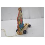 Fisher-Price Vintage Wooden Easter Bunny Pull Toy Fisher-Price Vintage Wooden Easter Bunny Pull Toy