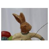 Rabbit in Wagon Figurine with Duck Pullers - Hand-Painted Easter Decor, Approximately 18 in Rabbit in Wagon Figurine with Duck Pullers - Hand-Painted Easter Decor, Approximately 18 in