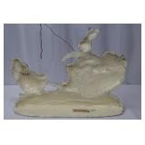 Rabbit in Wagon Figurine with Duck Pullers - Hand-Painted Easter Decor, Approximately 18 in Rabbit in Wagon Figurine with Duck Pullers - Hand-Painted Easter Decor, Approximately 18 in