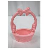 Rosbro Pink Easter Basket - Hard Plastic, Circa 1950s Rosbro Pink Easter Basket - Hard Plastic, Circa 1950s
