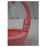 Rosbro Pink Easter Basket - Hard Plastic, Circa 1950s Rosbro Pink Easter Basket - Hard Plastic, Circa 1950s