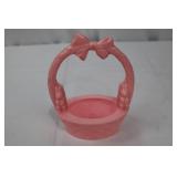 Rosbro Pink Easter Basket - Hard Plastic, Circa 1950s Rosbro Pink Easter Basket - Hard Plastic, Circa 1950s