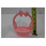 Rosbro Pink Easter Basket - Hard Plastic, Circa 1950s Rosbro Pink Easter Basket - Hard Plastic, Circa 1950s
