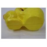 Vintage 1950s Easter Bunny Bobble-Head with Basket Yellow Vinyl Vintage 1950s Easter Bunny Bobble-Head with Basket Yellow Vinyl